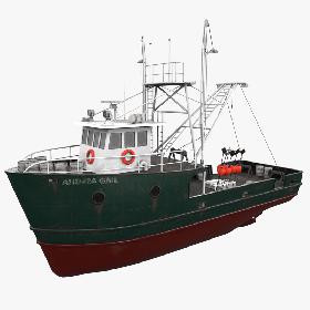 Fishing Boat 3D model